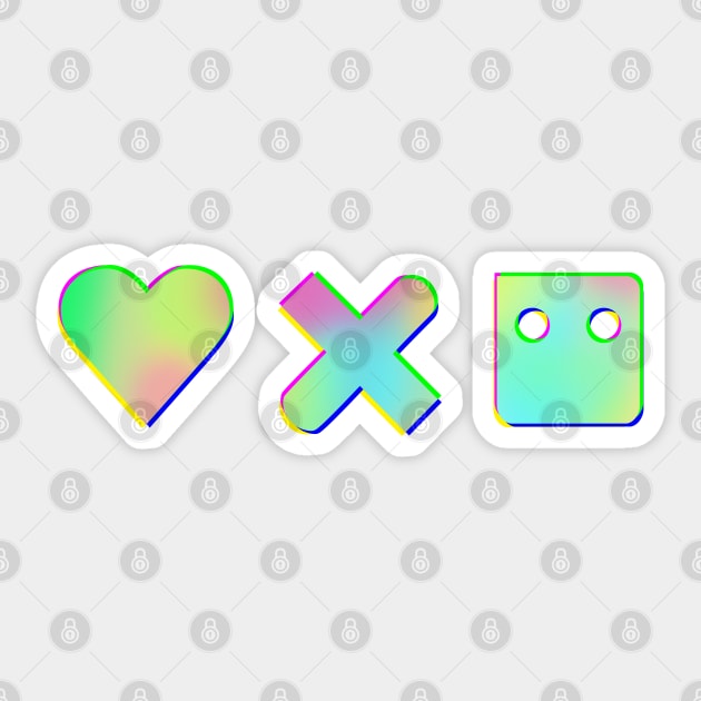 Love Death Robots Inspired Horizontal [hologram style] Sticker by teresacold